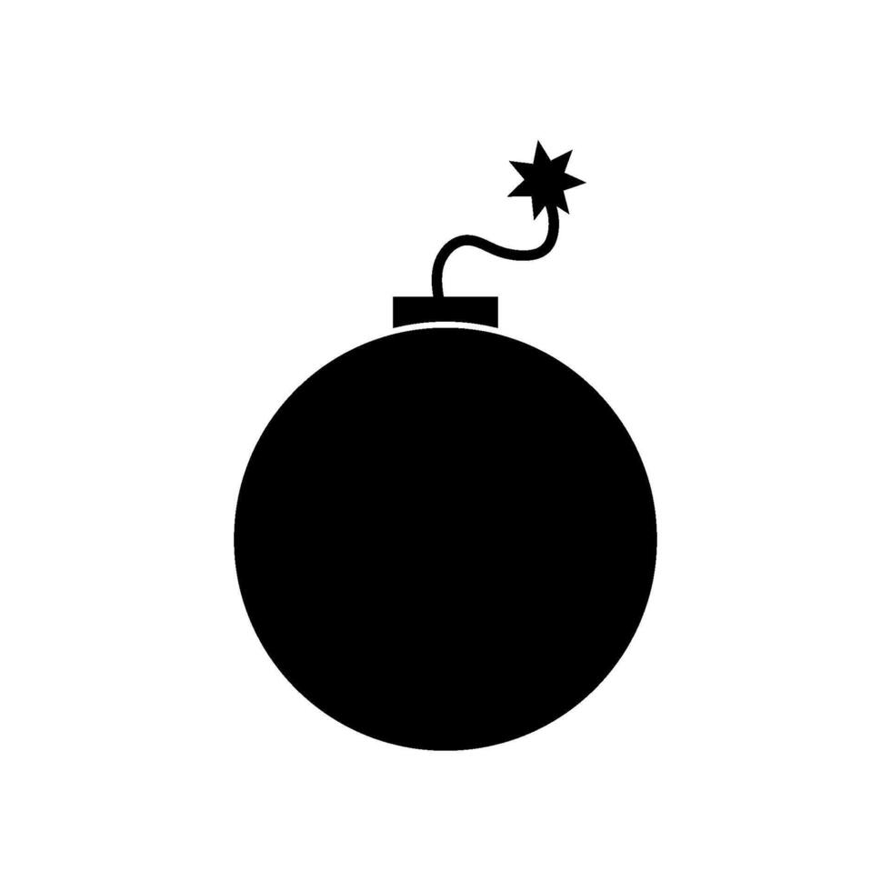 Bomb illustrated on white background vector