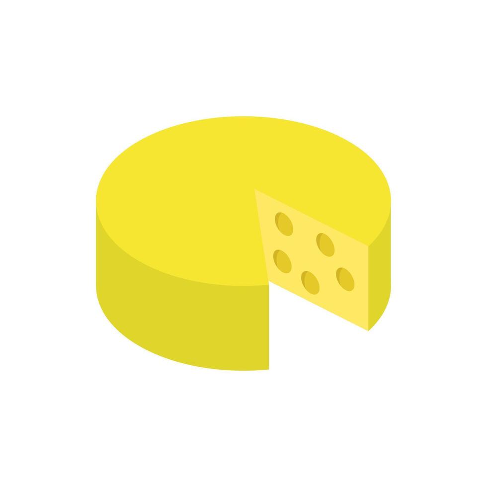 icono de queso sobre fondo blanco vector