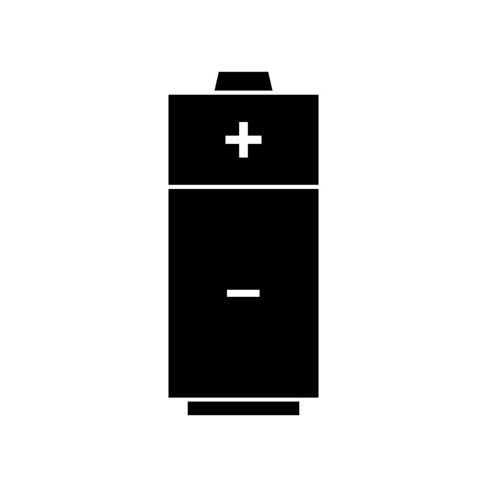 Battery illustrated on white background vector