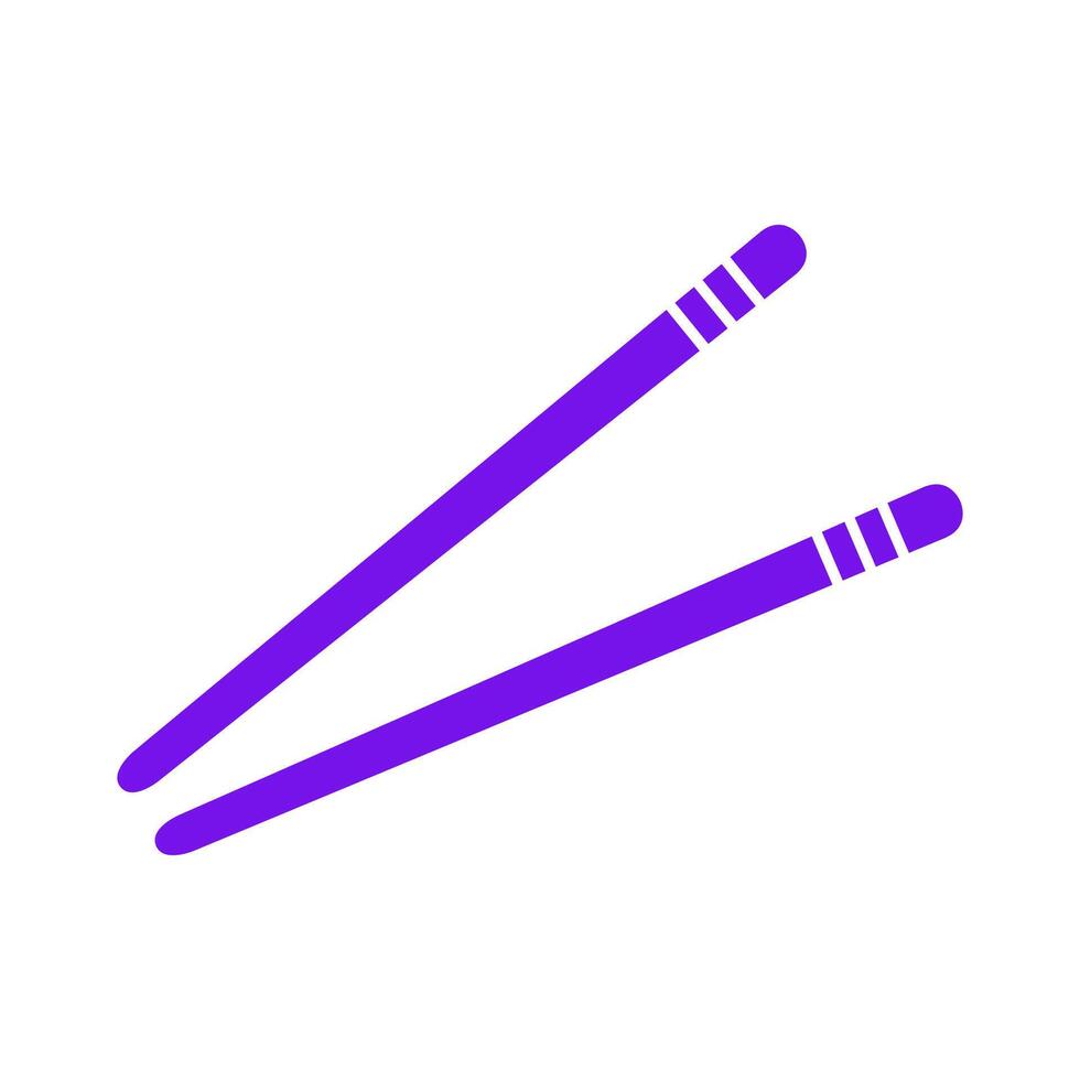 Chopstick illustrated on white background vector