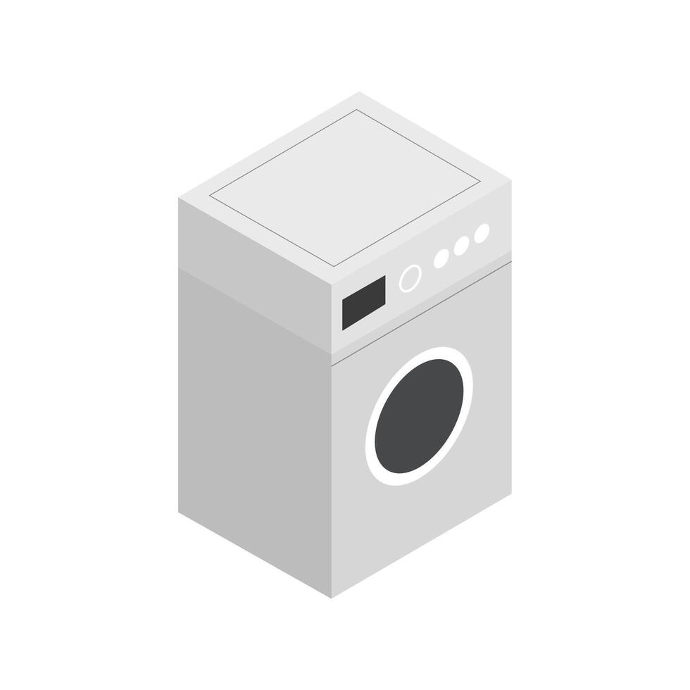 icono de lavadora en el fondo vector