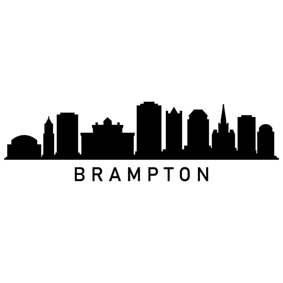 brampton horizonte en blanco antecedentes vector