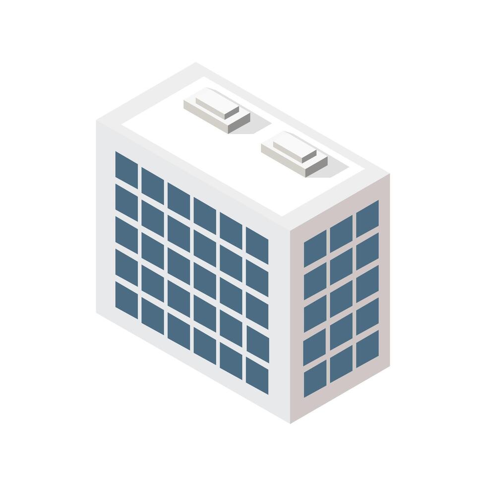 Building Icon On White Background vector