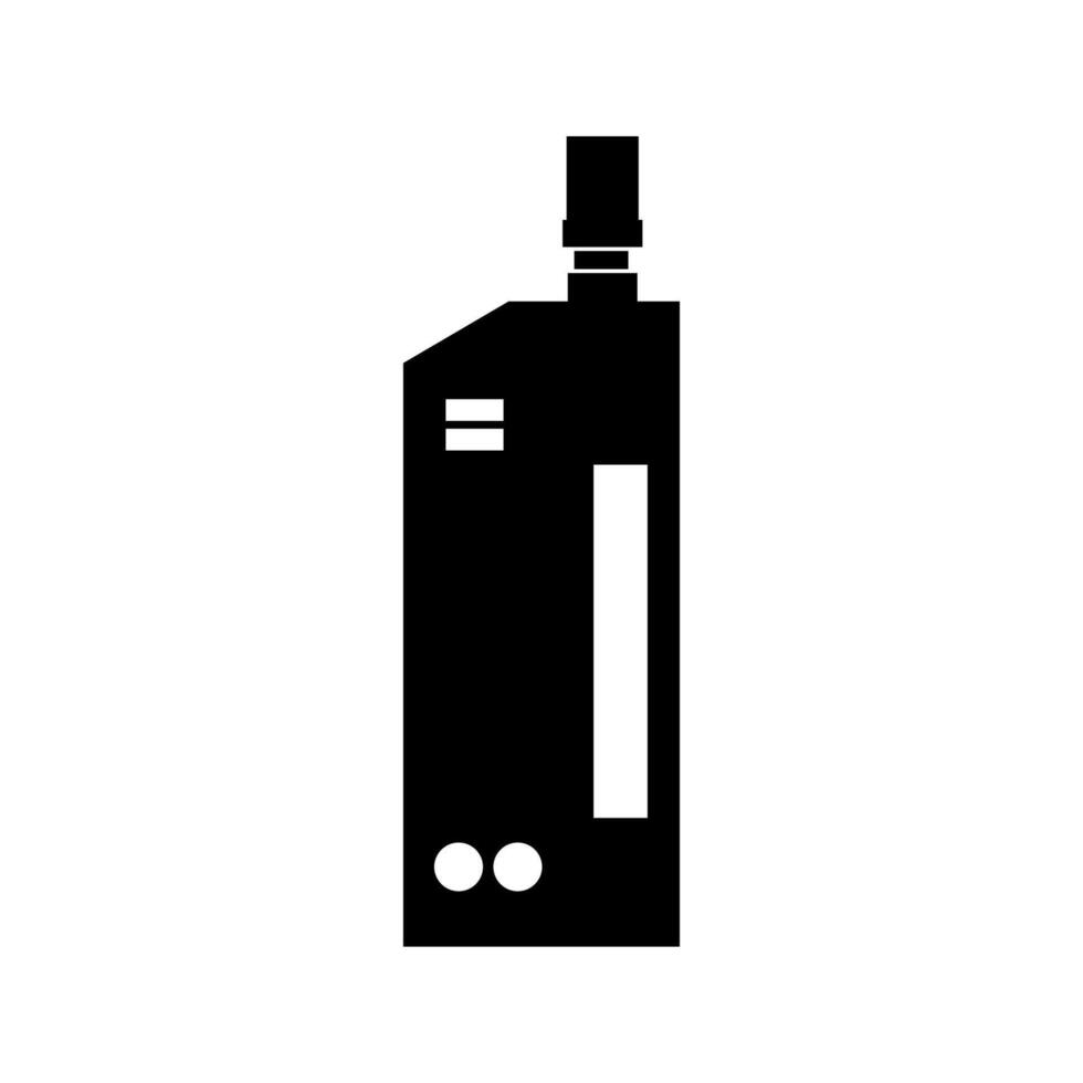 Electric cigarette illustrated on white background vector