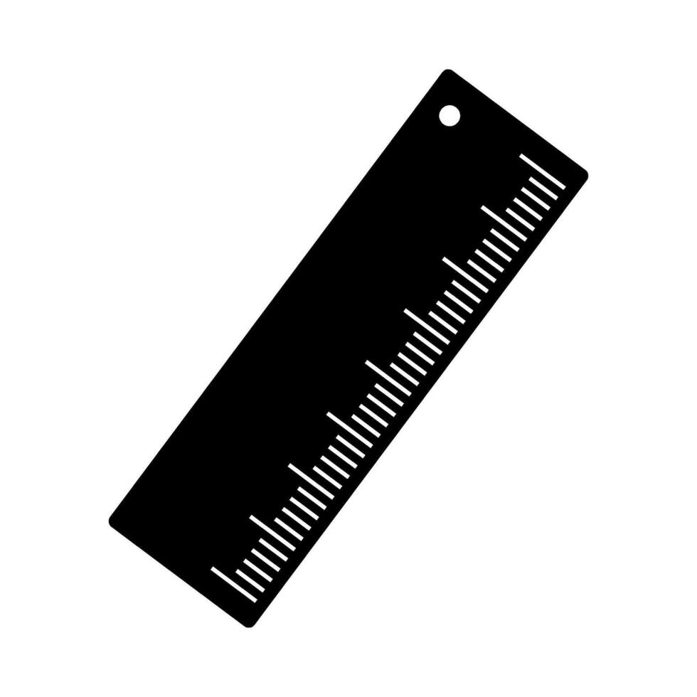 Ruler illustrated on white background vector