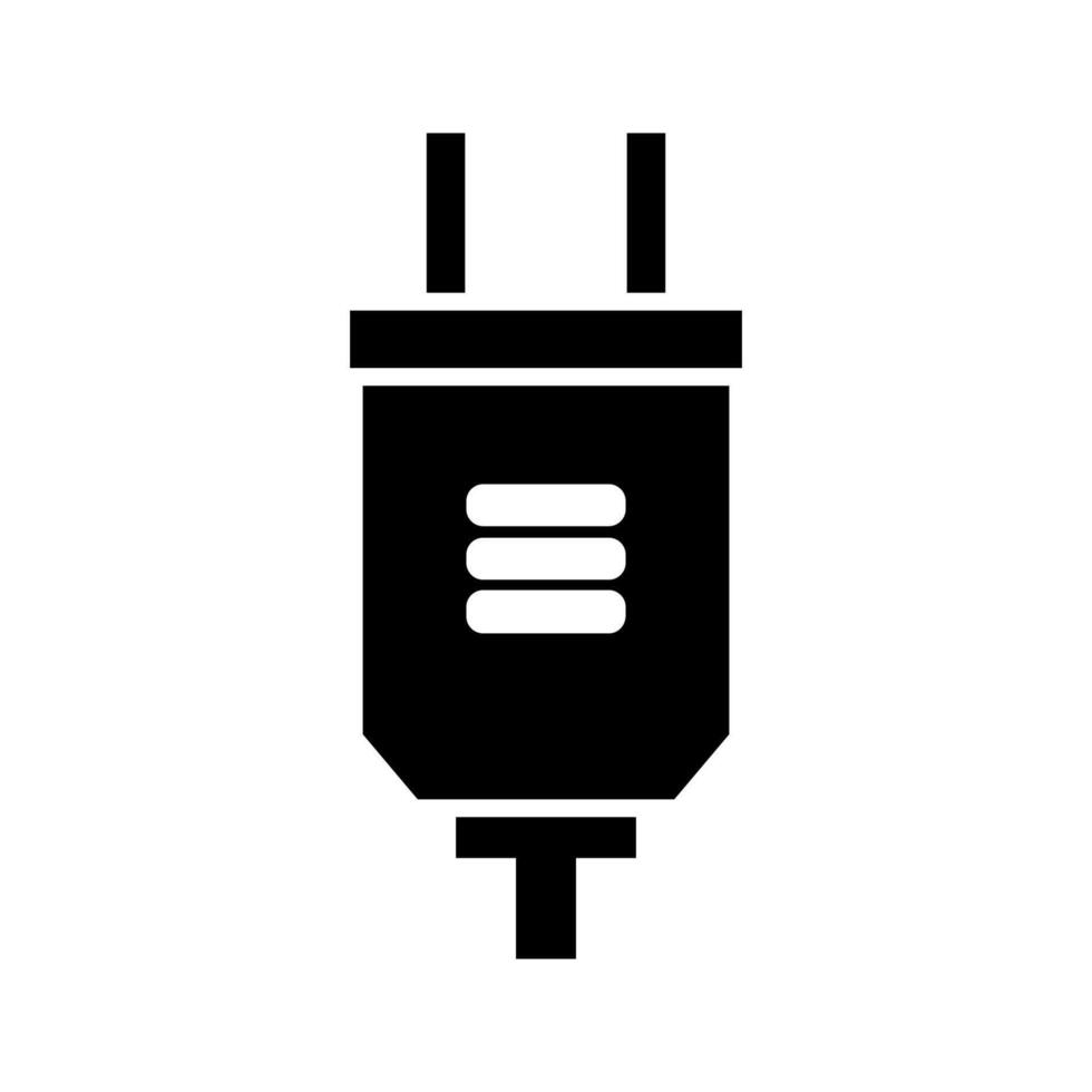Plug illustrated on white background vector