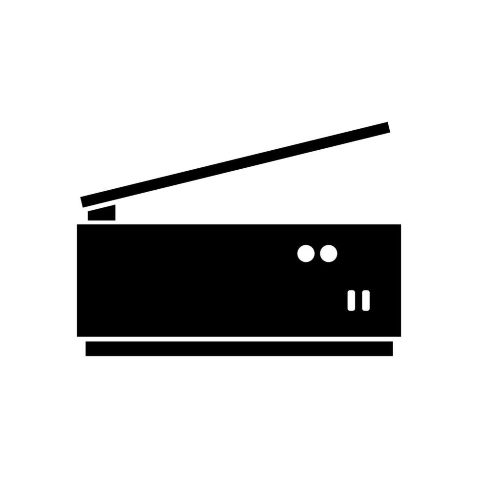 Scanner illustrated on a white background vector