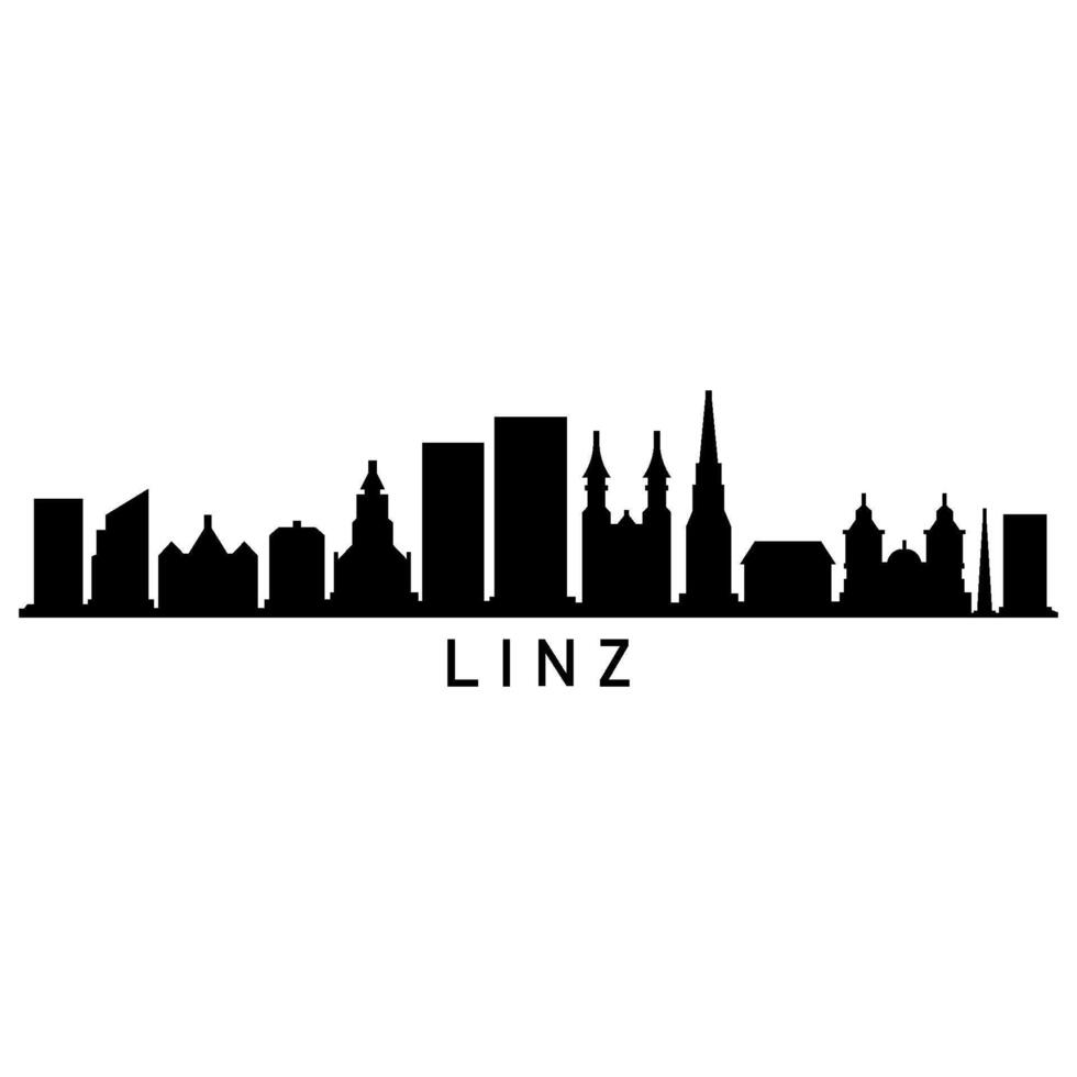 linz horizonte en blanco antecedentes vector