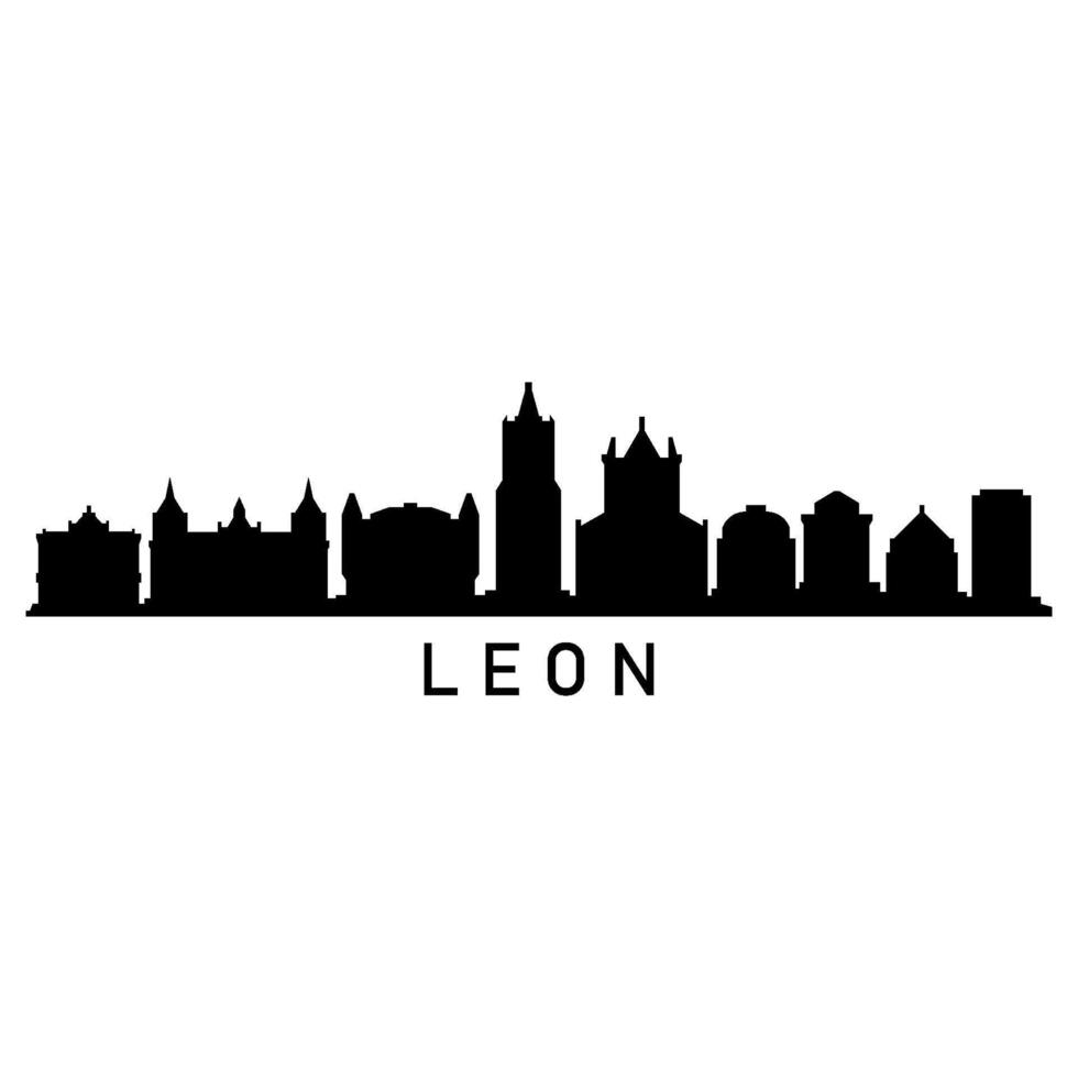 León horizonte en blanco antecedentes vector