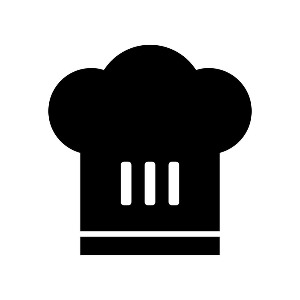 Chef hat illustrated on white background vector
