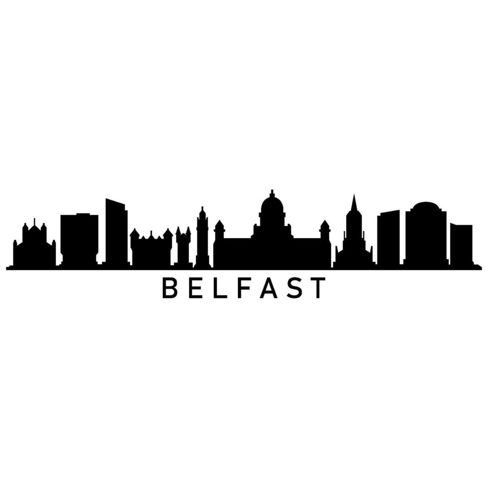 ilustrado Belfast horizonte vector