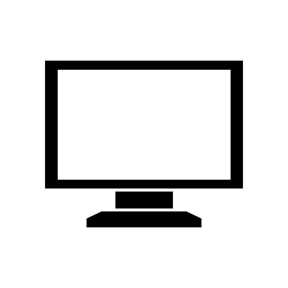 Computer illustrated on white background vector