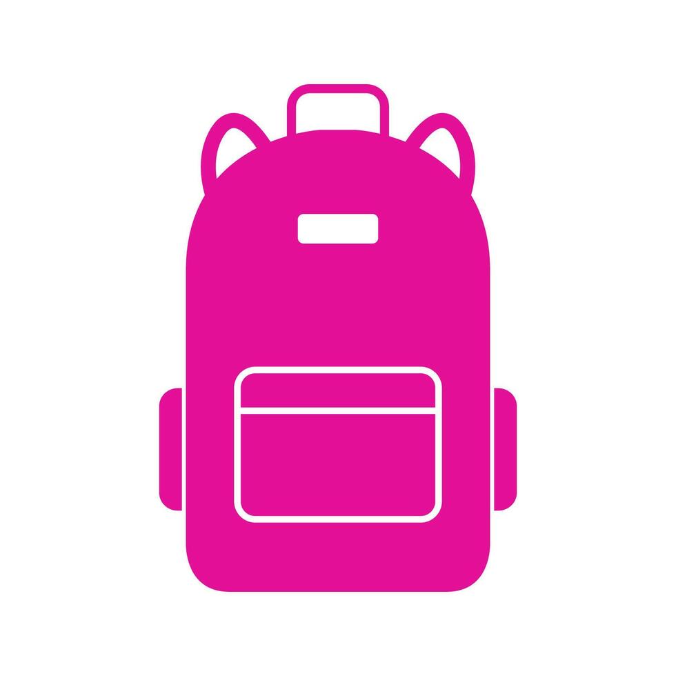 Backpack illustrated on white background vector
