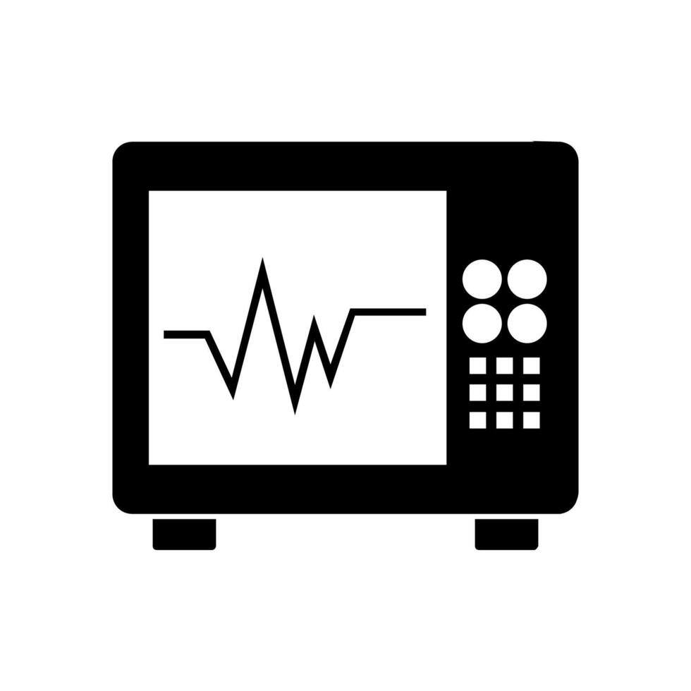 ECG illustrated on white background vector