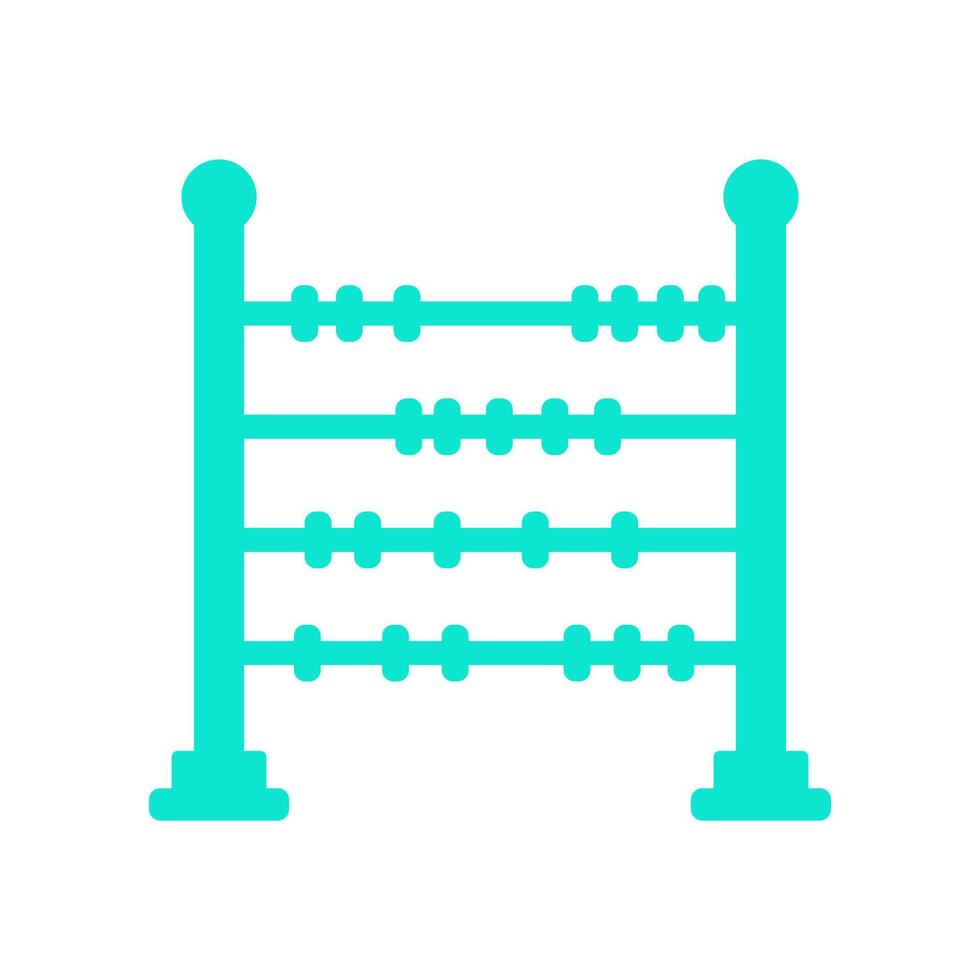 Abacus illustrated on white background vector