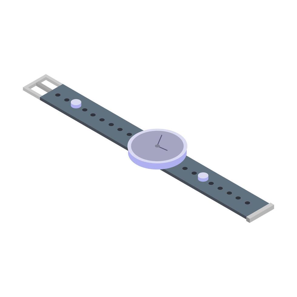 Wristwatch Icon On Background vector
