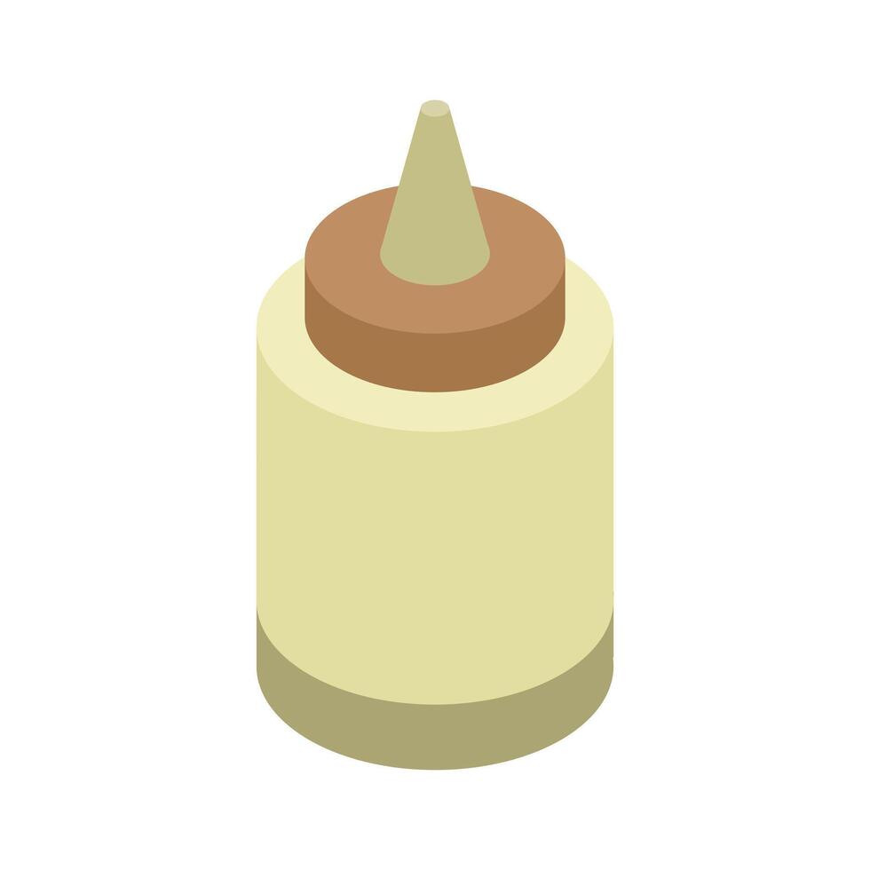 Illustrated isometric glue vector