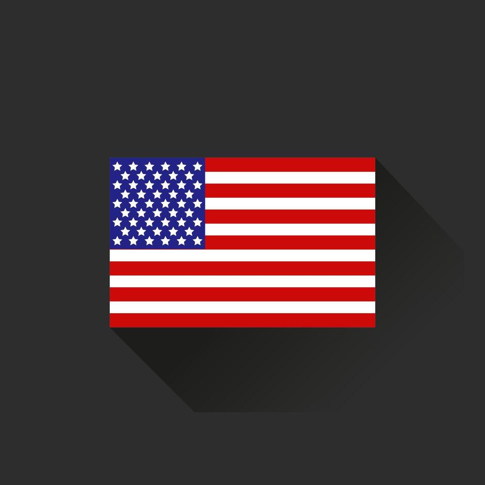 ilustrado unido estados bandera vector