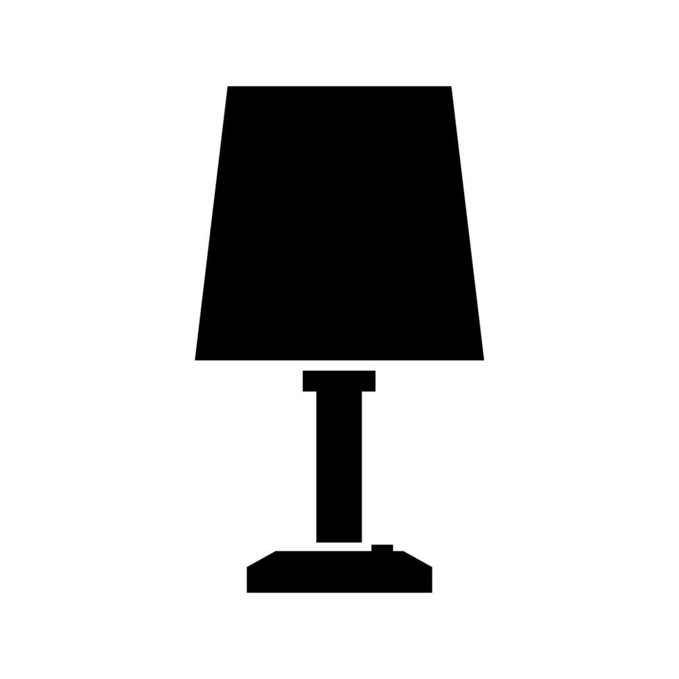 Desk lamp illustrated on white background vector
