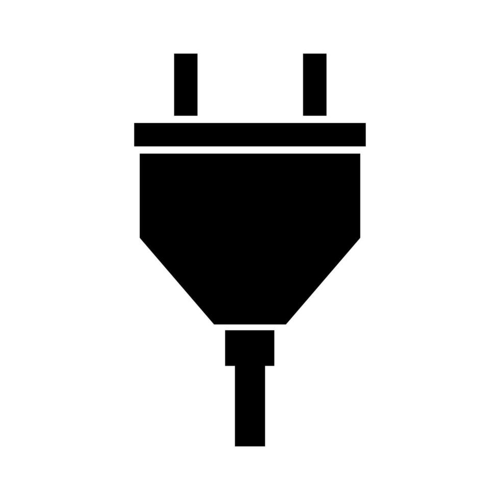 Plug illustrated on white background vector
