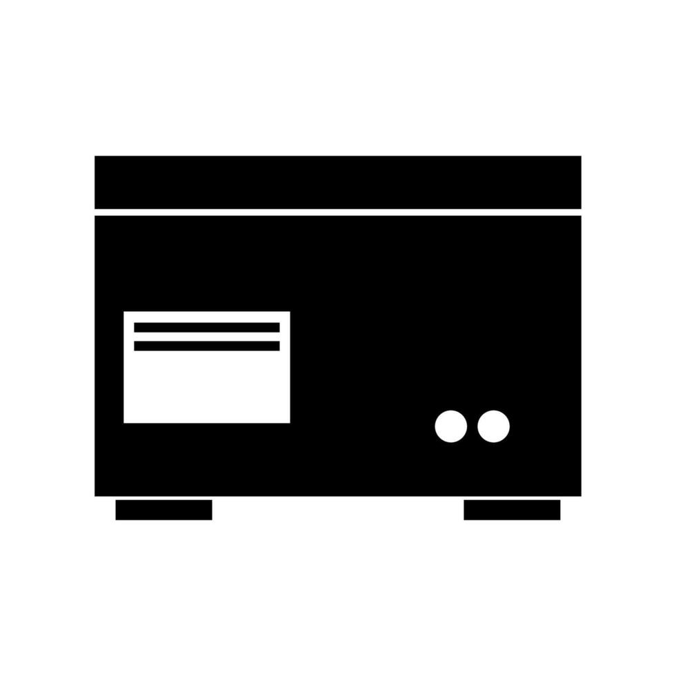 Freezer illustrated on white background vector