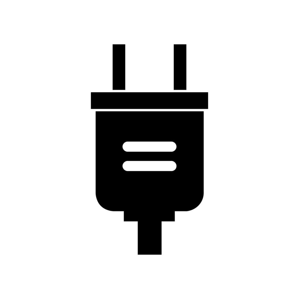 Plug illustrated on white background vector