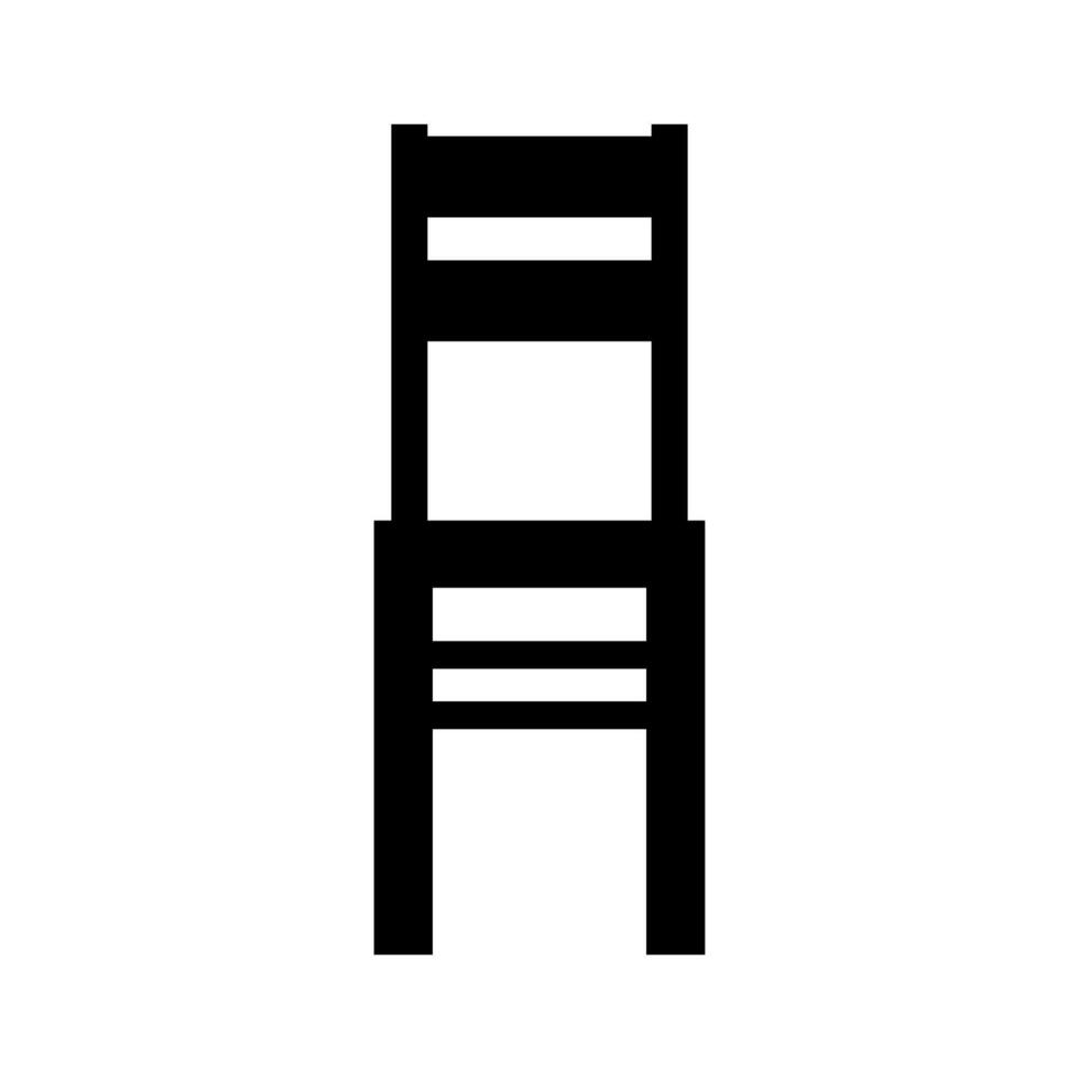 Chair illustrated on white background vector