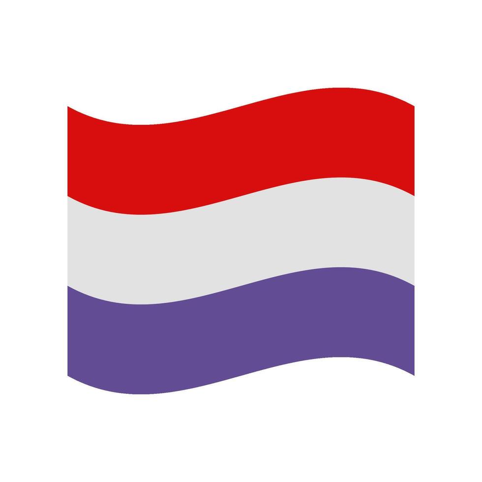 Luxembourg flag Illustrated on a white background vector