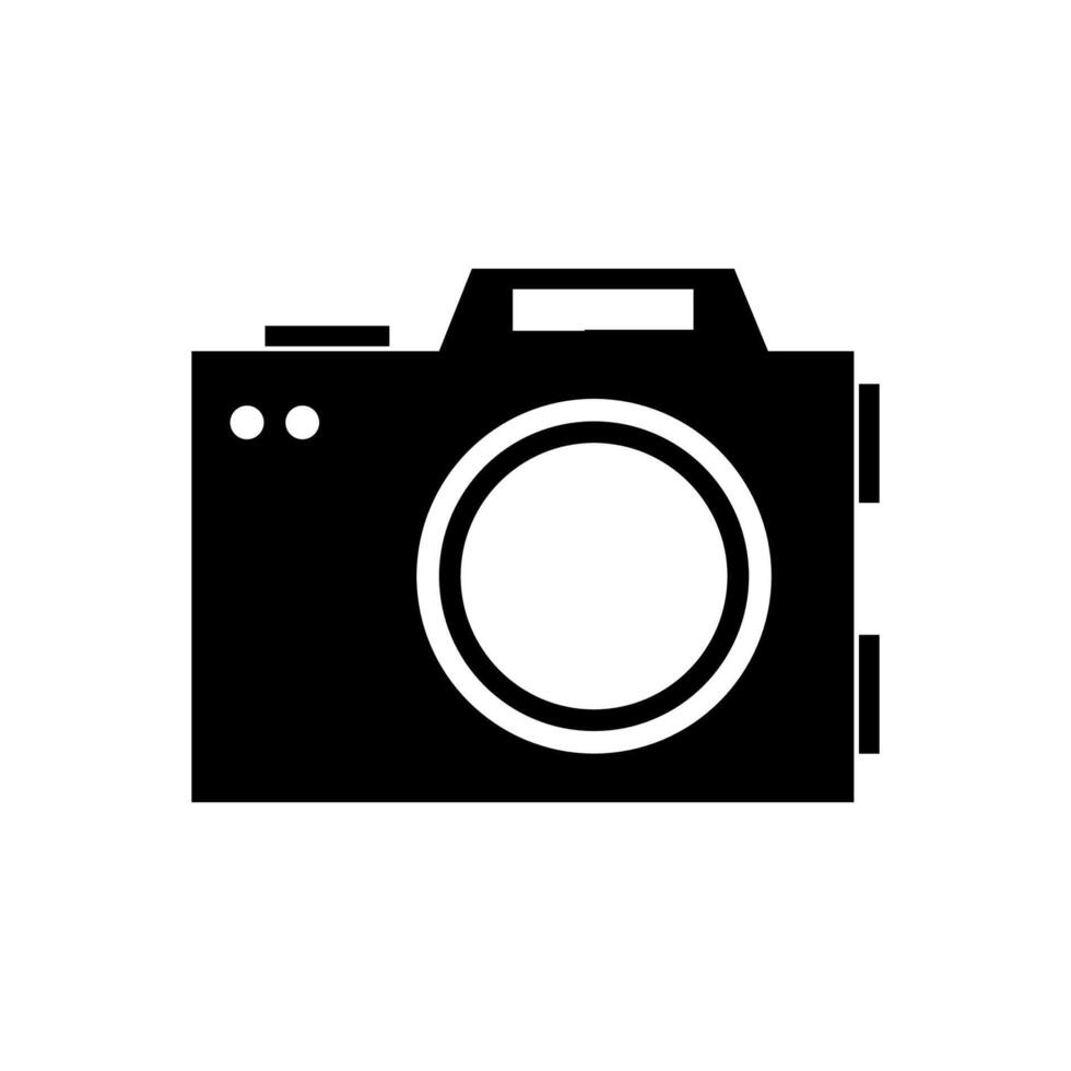 Camera illustrated on white background vector