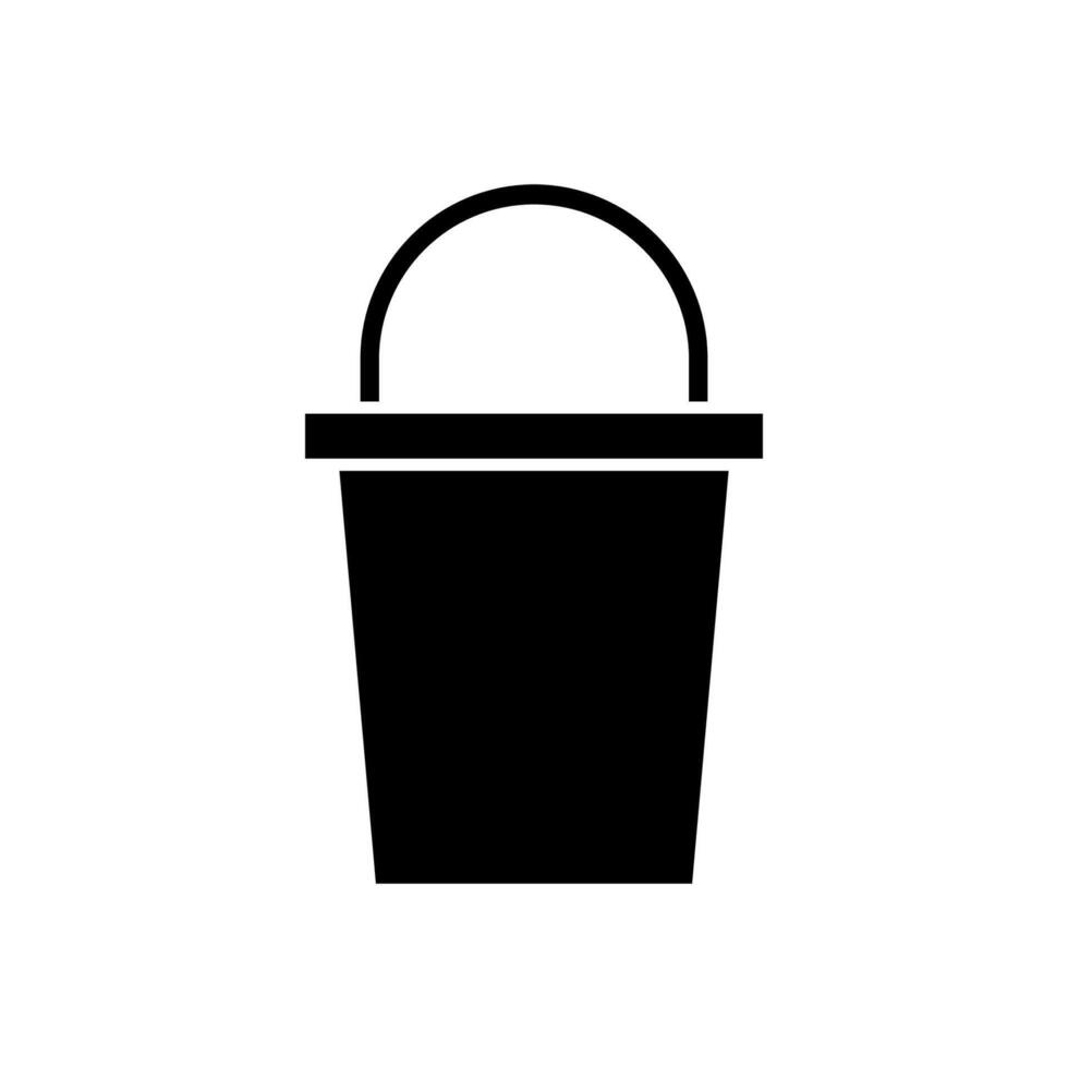 Bucket illustrated on white background vector