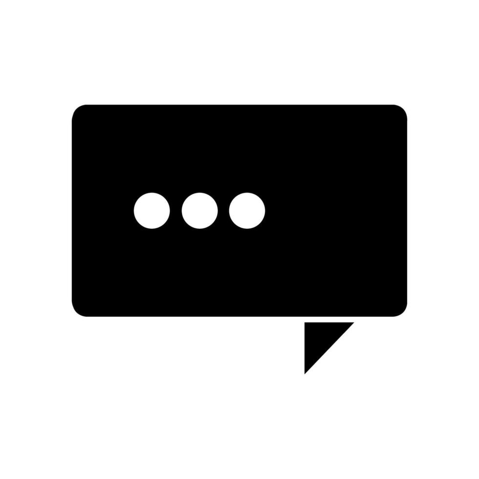 Chat bubble illustrated on white background vector