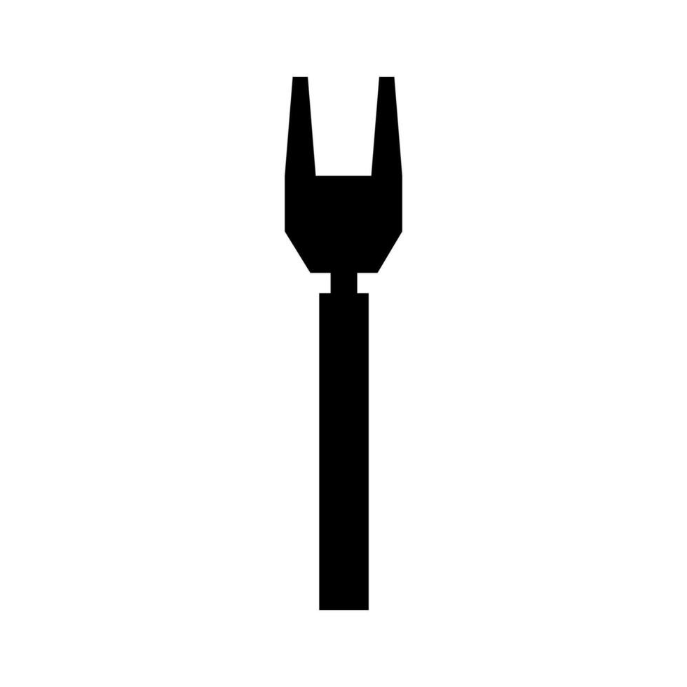 Fork illustrated on white background vector