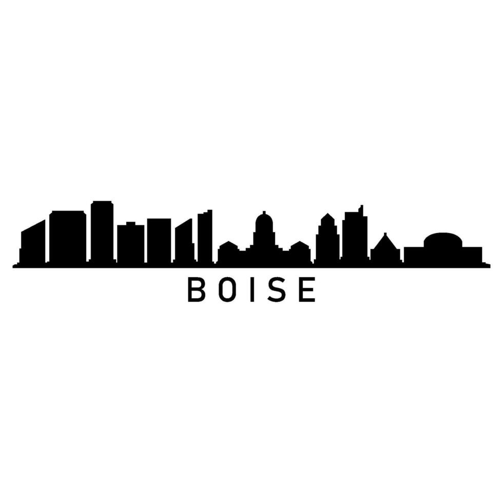 ilustrado boise horizonte vector