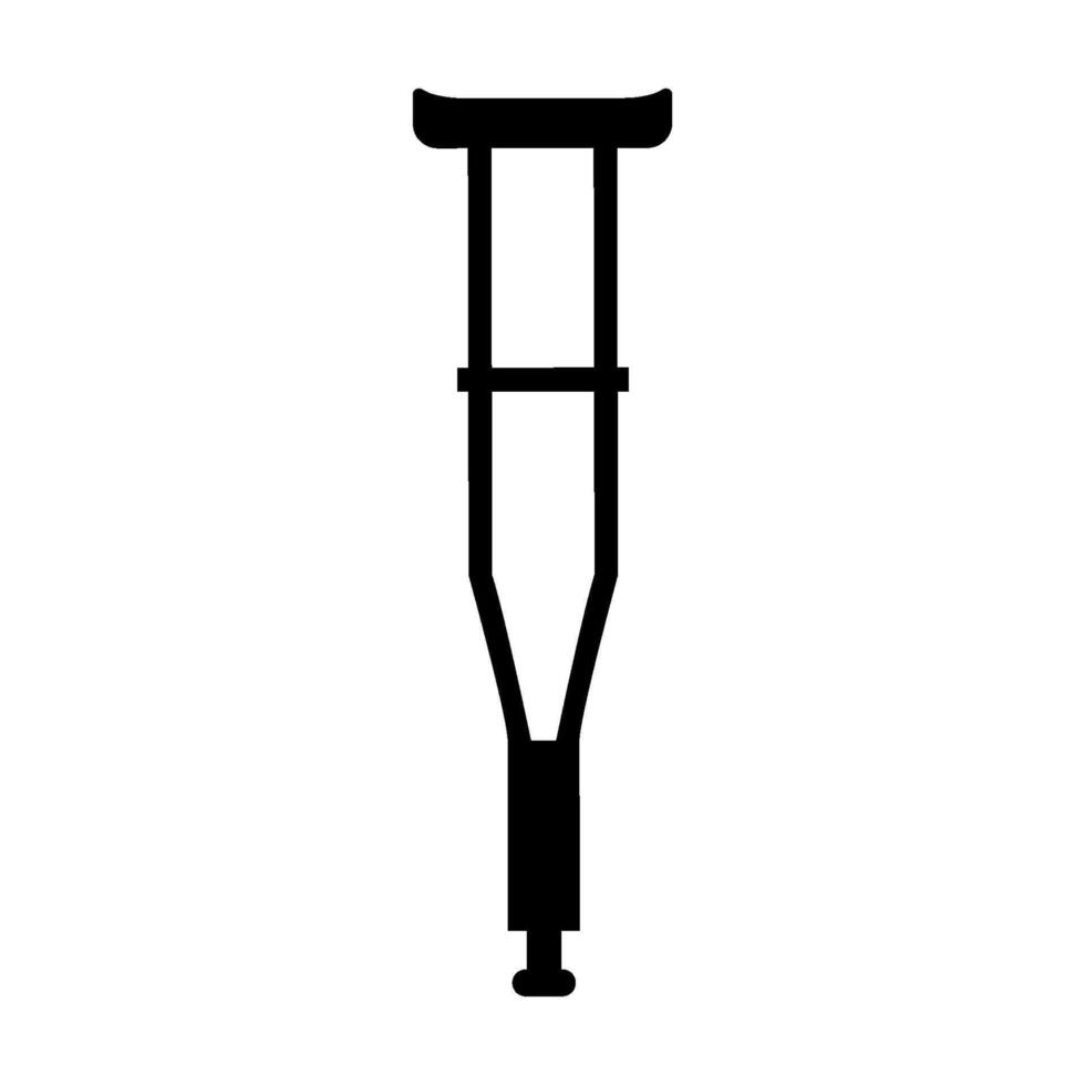 Crutch illustrated on white background vector