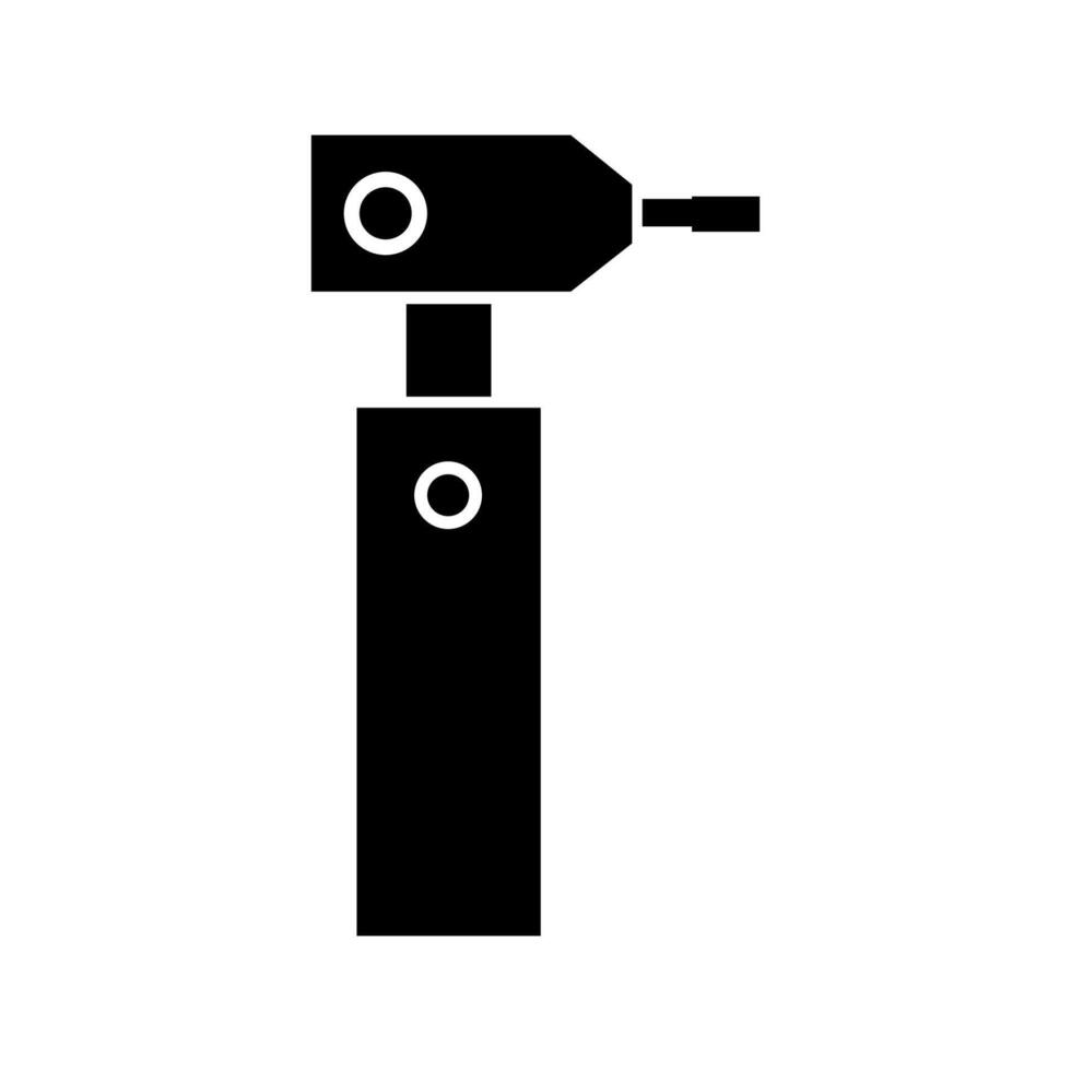 Dental drill illustrated on white background vector