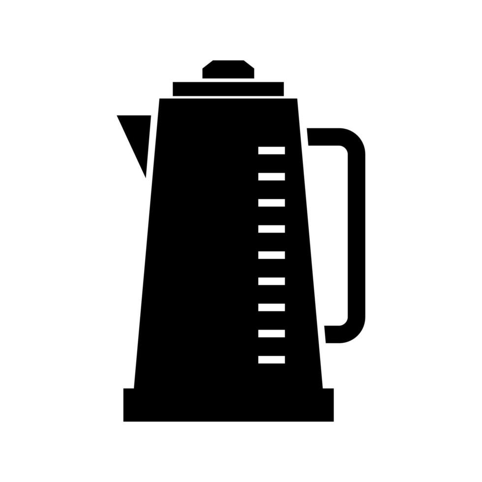 Kettle illustrated on white background vector