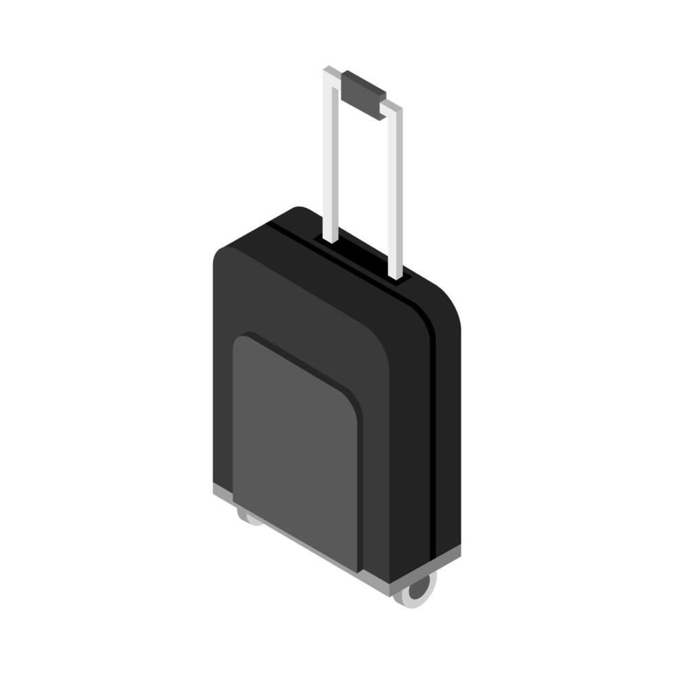 Travel Suitcase Icon On Background vector