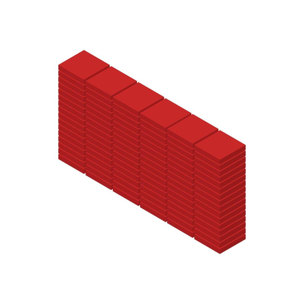 Wall Icon On Background vector