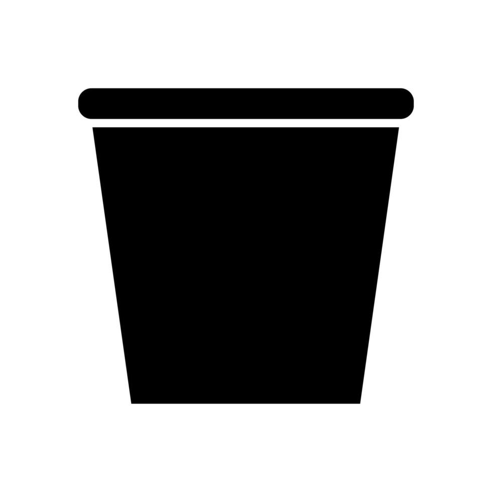 Plant pot illustrated on white background vector