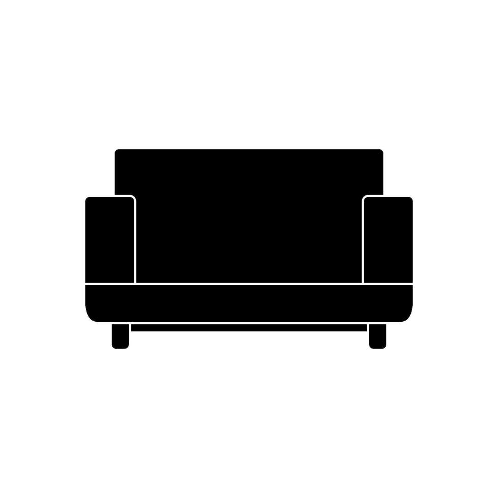 Couch illustrated on white background vector