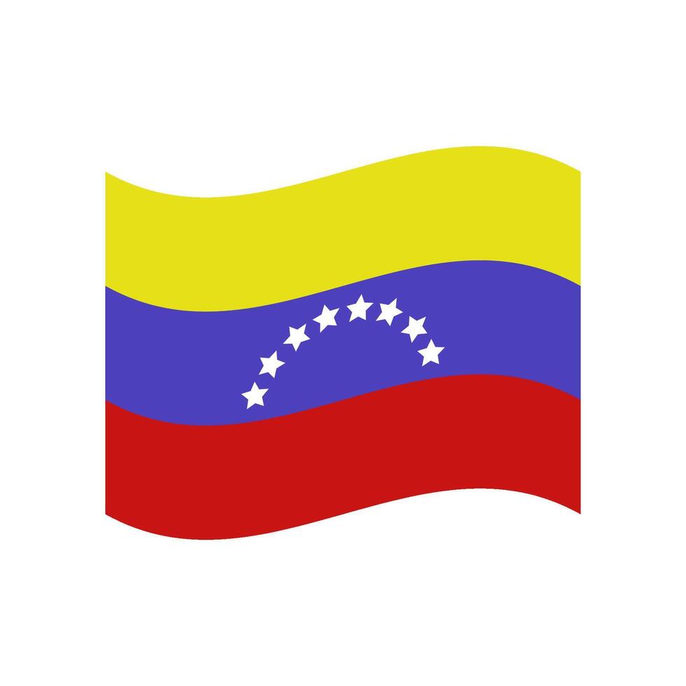 Venezuela flag illustrated on white background vector