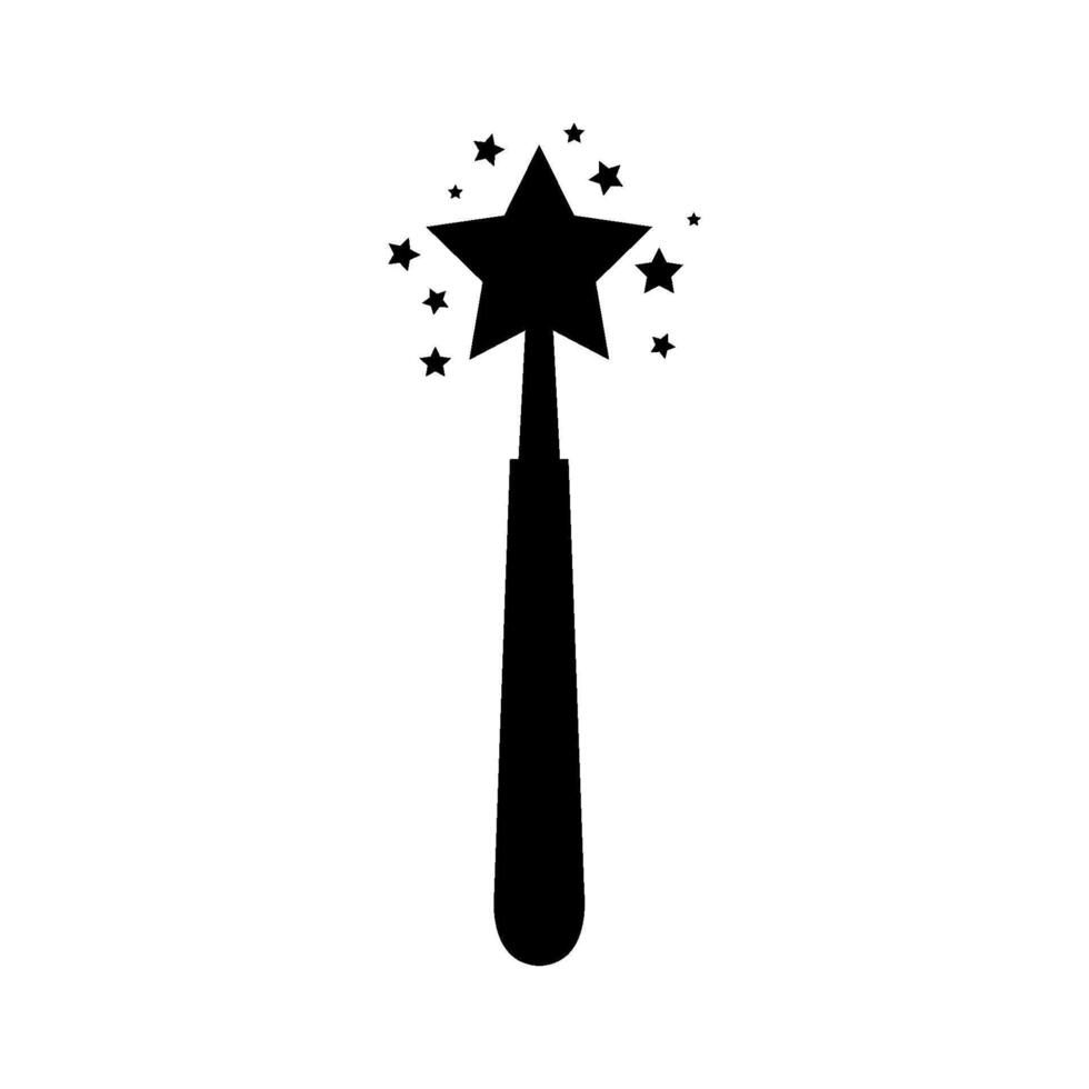 Magic wand Illustrated on white background vector