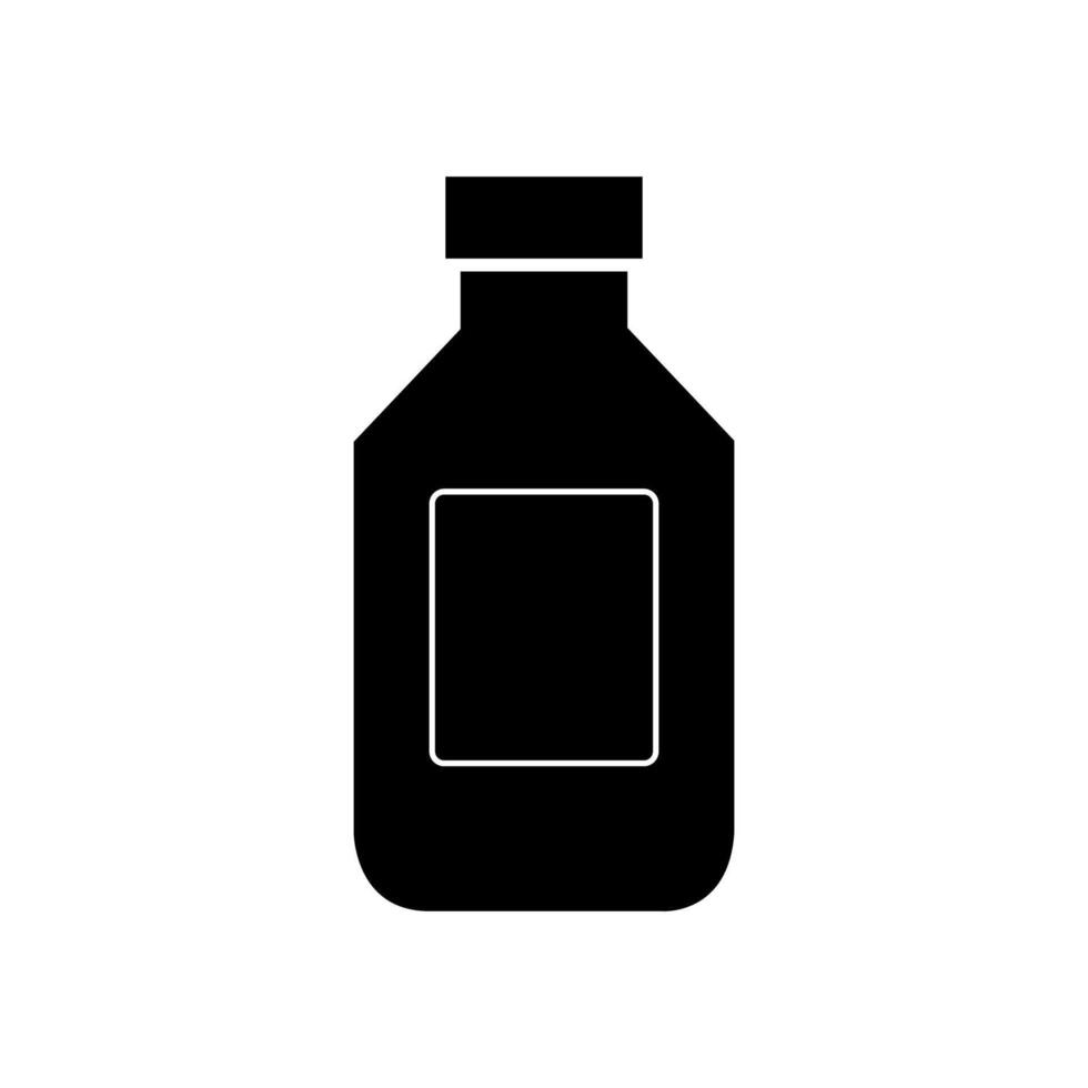 Vitamins bottle illustrated on white background vector