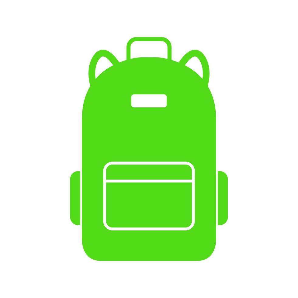 Backpack illustrated on white background vector