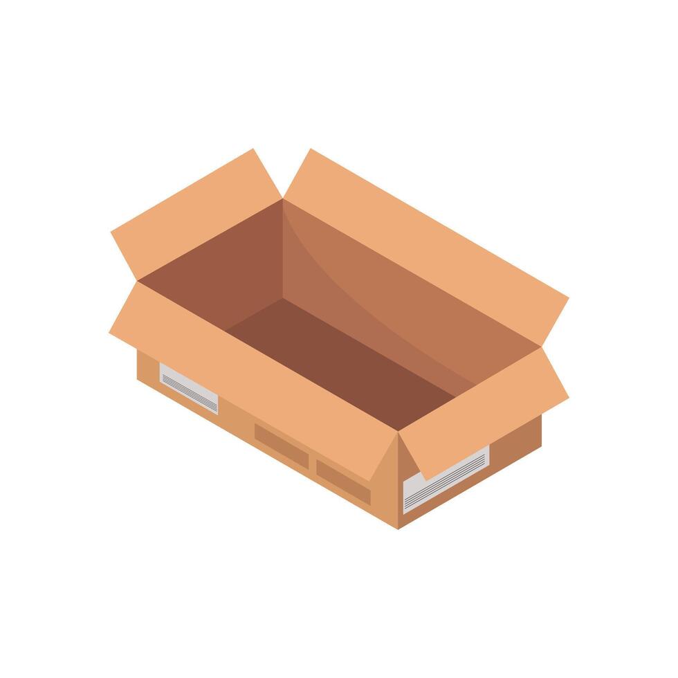 Isometric box on a background vector