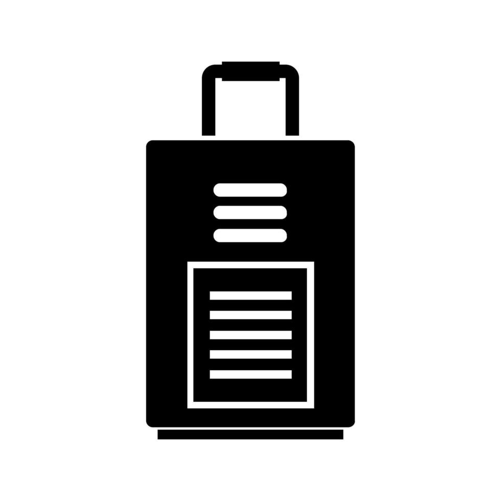 Travel bag illustrated on white background vector