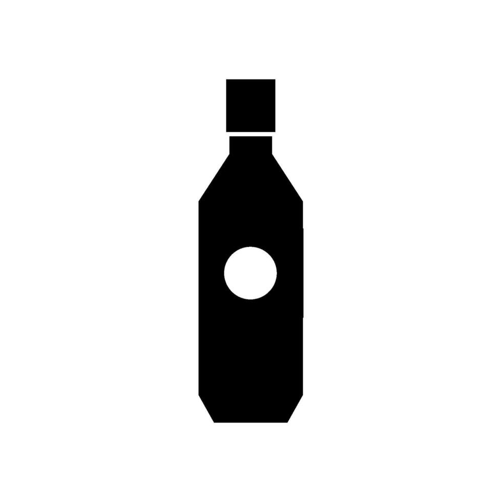 Beer bottle illustrated on white background vector