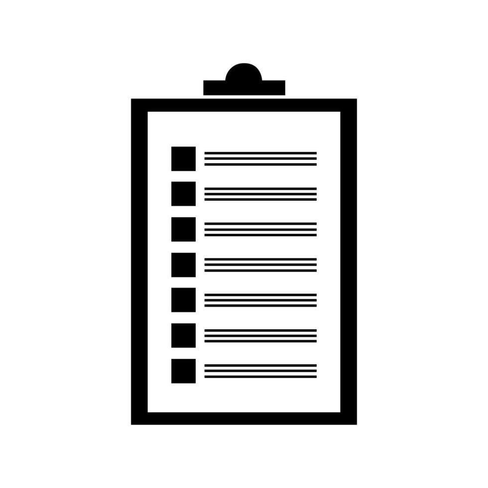 List illustrated on white background vector