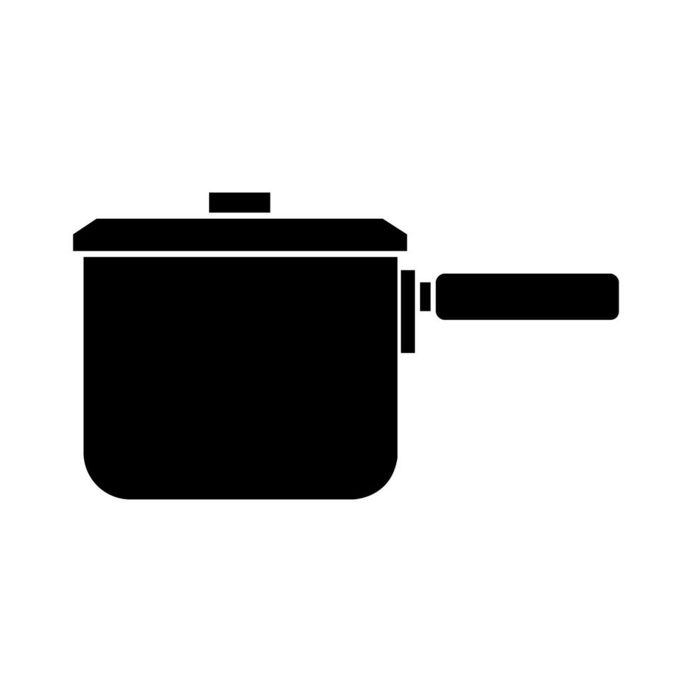 Kitchen pot illustrated on white background vector