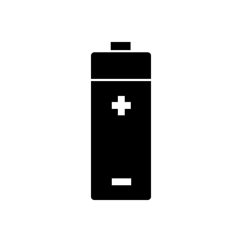 Battery illustrated on white background vector